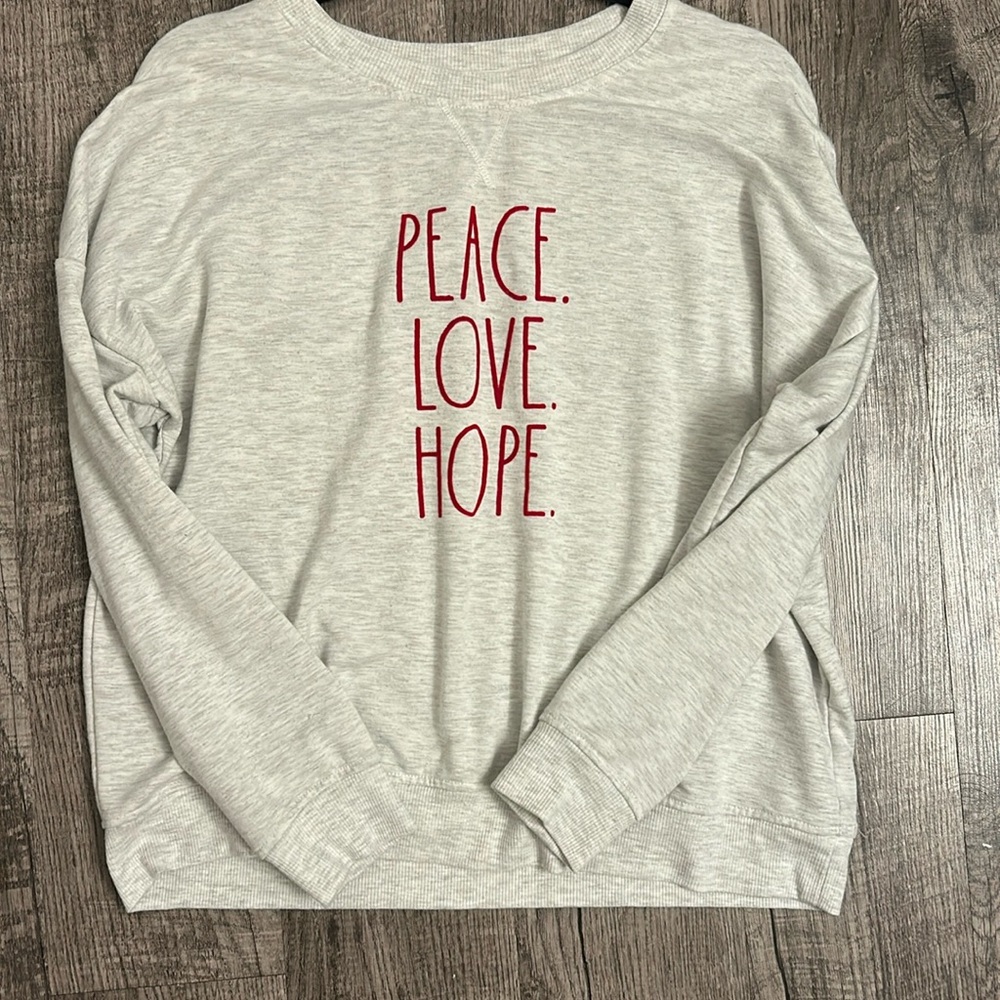 Rae Dunn Peace Love Hope long sleeve